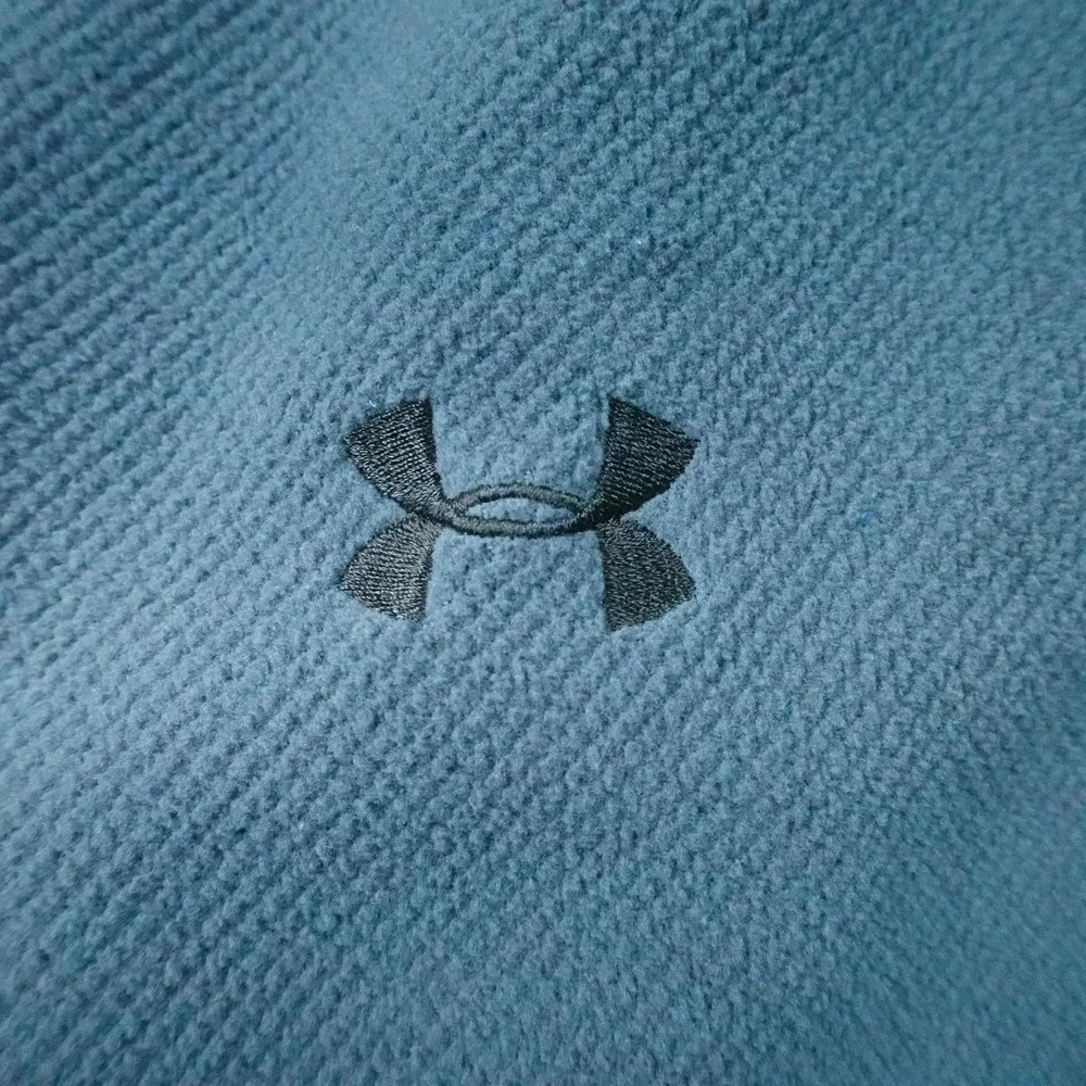 Under‎ Armour Pullover Mens XL Blue ColdGear 1/4 Zip Fleece Long Sleeve Thermal